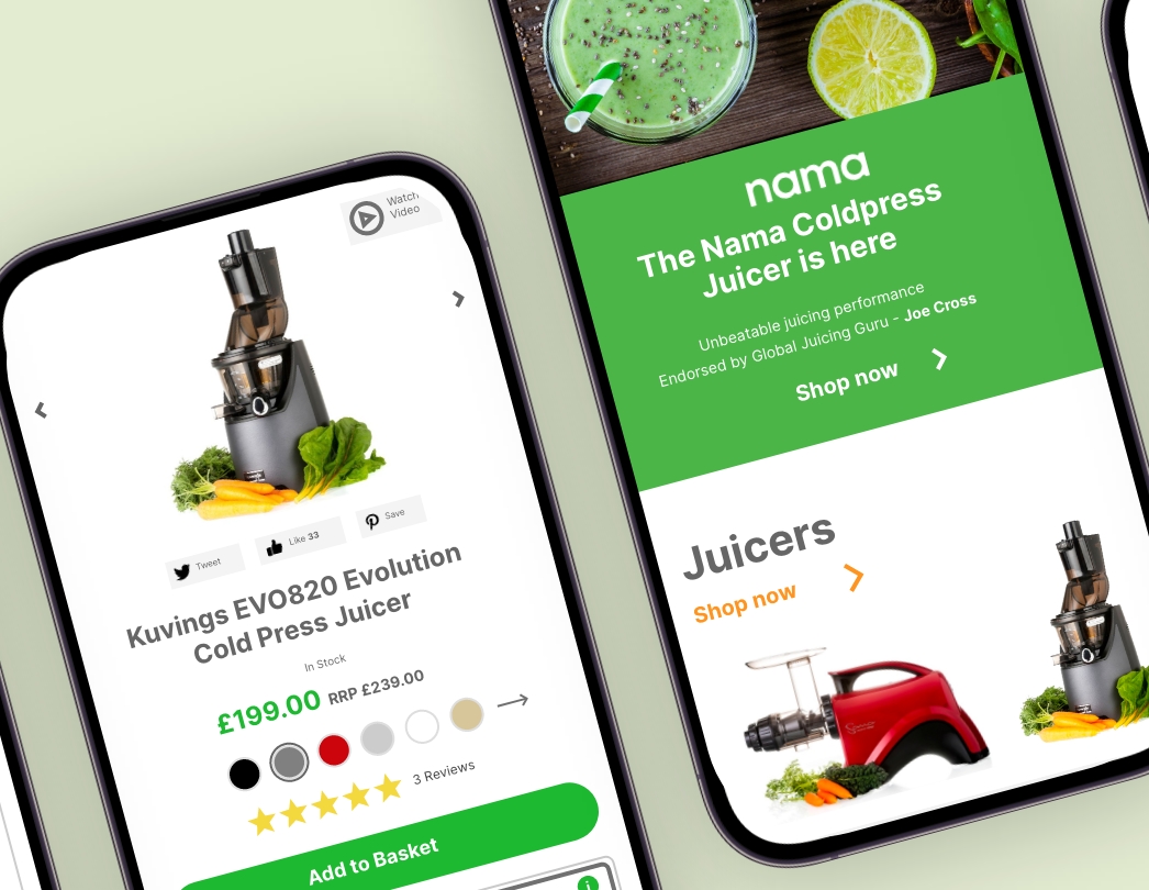 UK Juicers - Ecommerce Website Designs